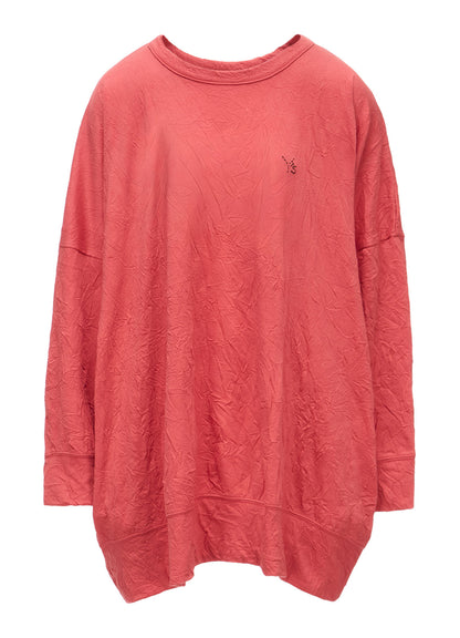 COTTON JERSEY Y'S STITCH OVERSIZED T-SHIRT