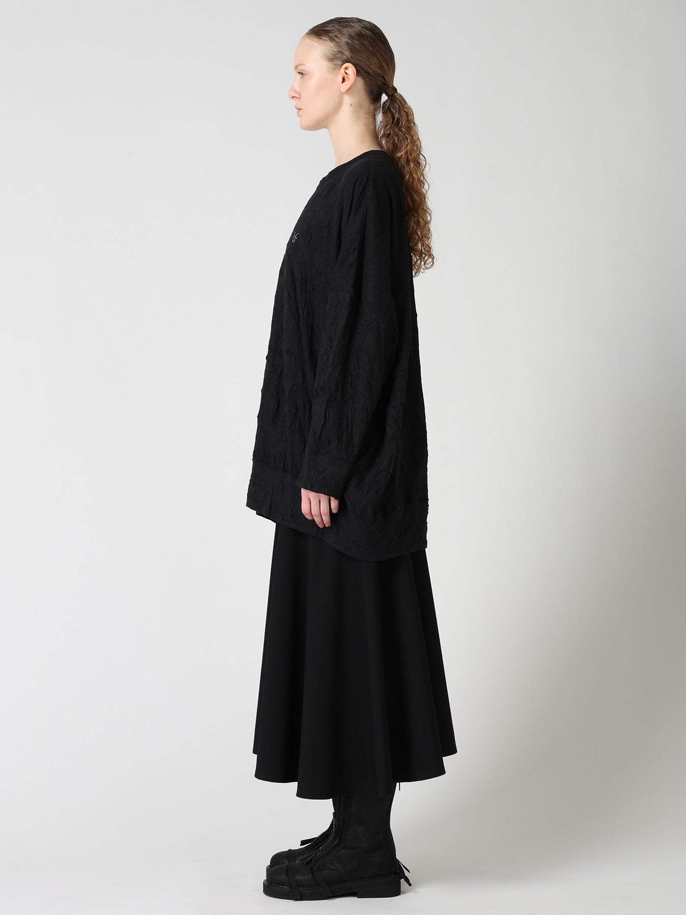 COTTON JERSEY Y'S STITCH OVERSIZED T-SHIRT