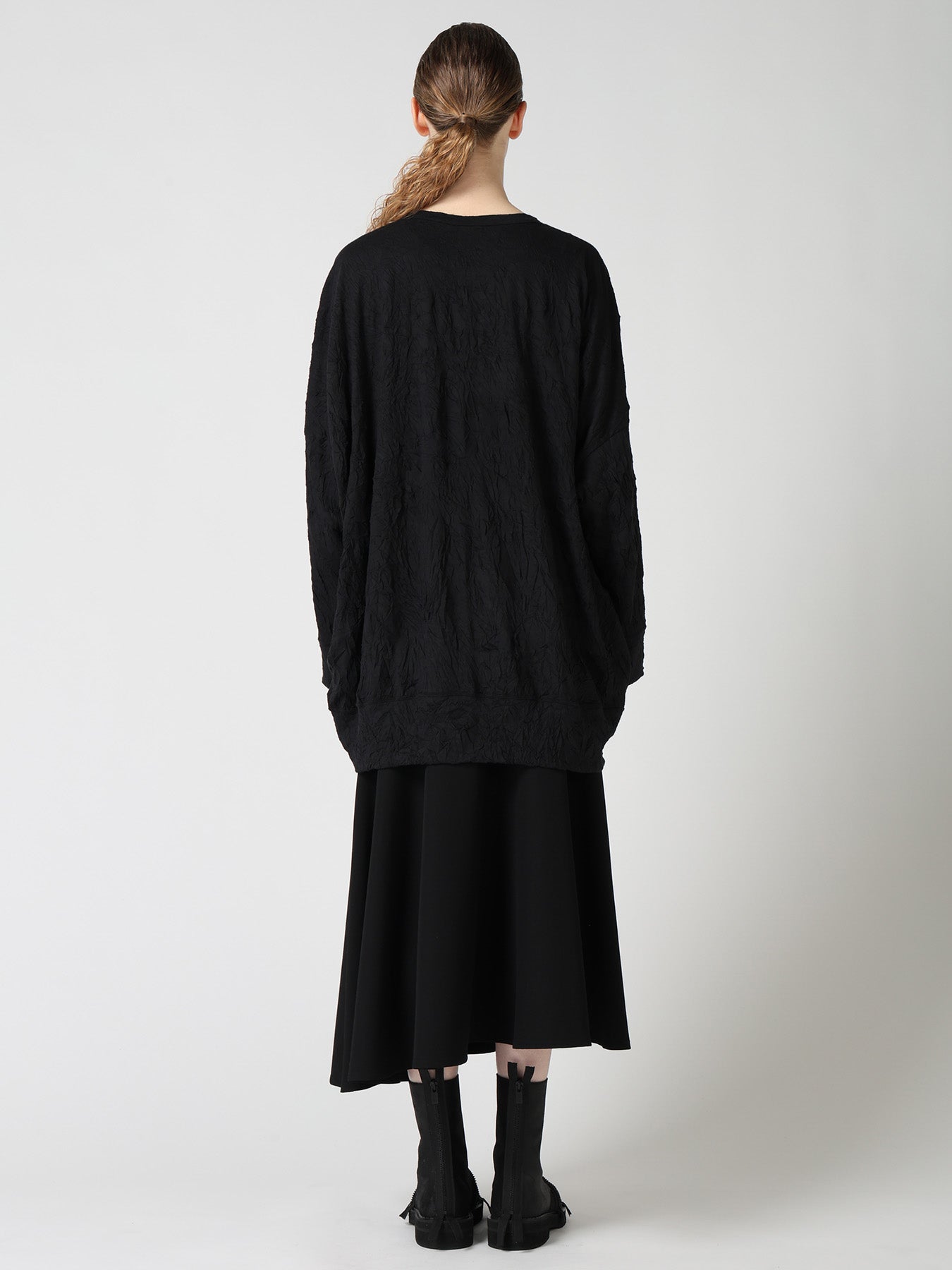 COTTON JERSEY Y'S STITCH OVERSIZED T-SHIRT