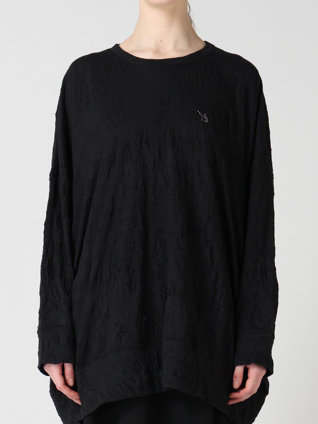 COTTON JERSEY Y'S STITCH OVERSIZED T-SHIRT