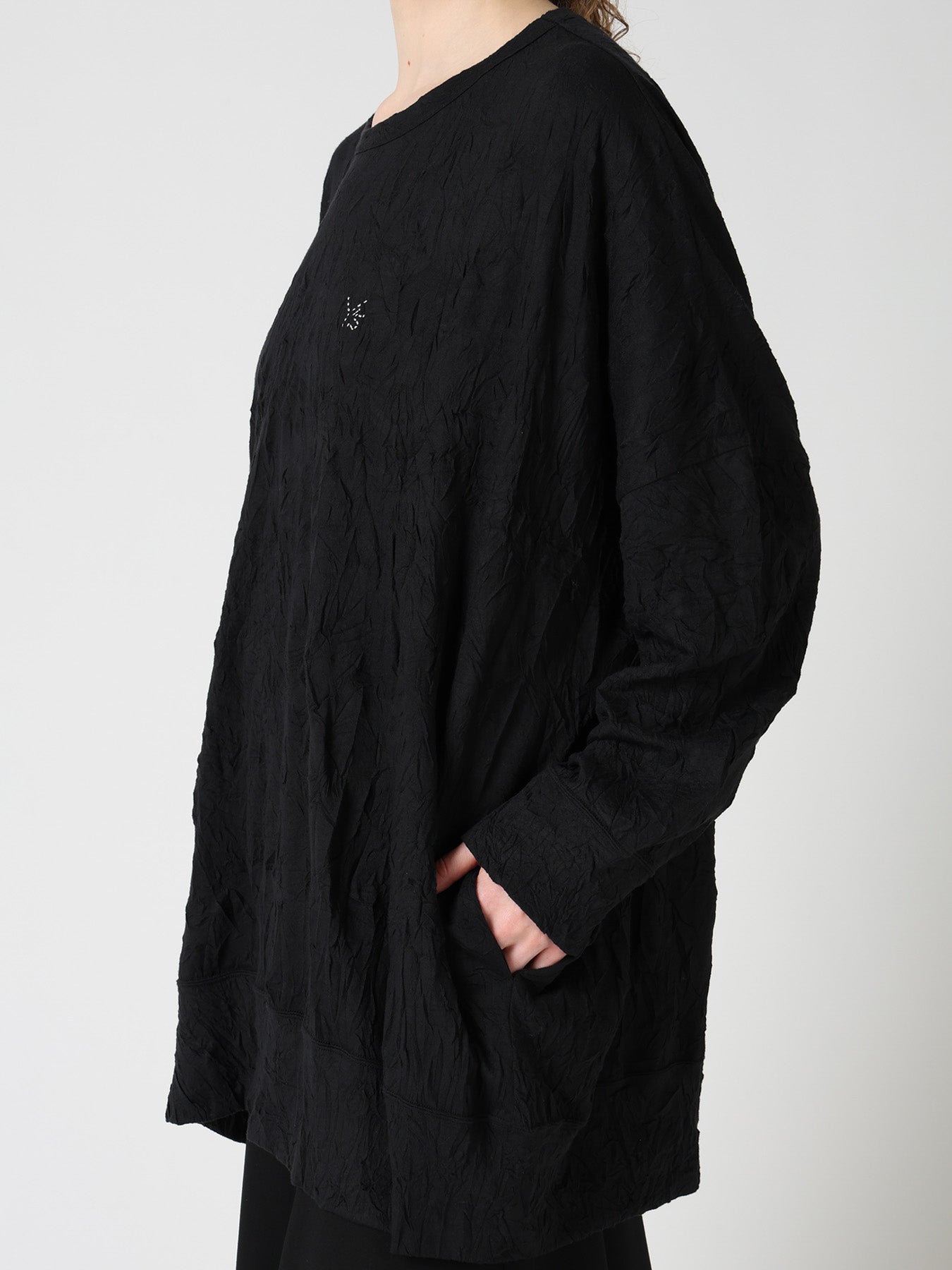 COTTON JERSEY Y'S STITCH OVERSIZED T-SHIRT