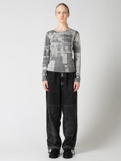 "DESOLATE CITY" JERSEY LONG SLEEVE T-SHIRT