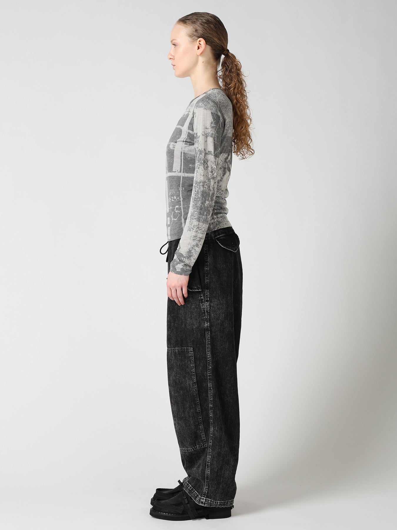 "DESOLATE CITY" JERSEY LONG SLEEVE T-SHIRT