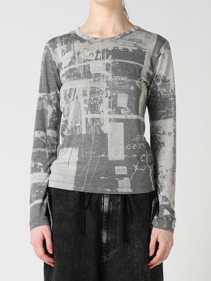 "DESOLATE CITY" JERSEY LONG SLEEVE T-SHIRT