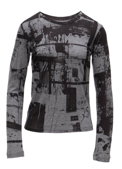"DESOLATE CITY" JERSEY LONG SLEEVE T-SHIRT