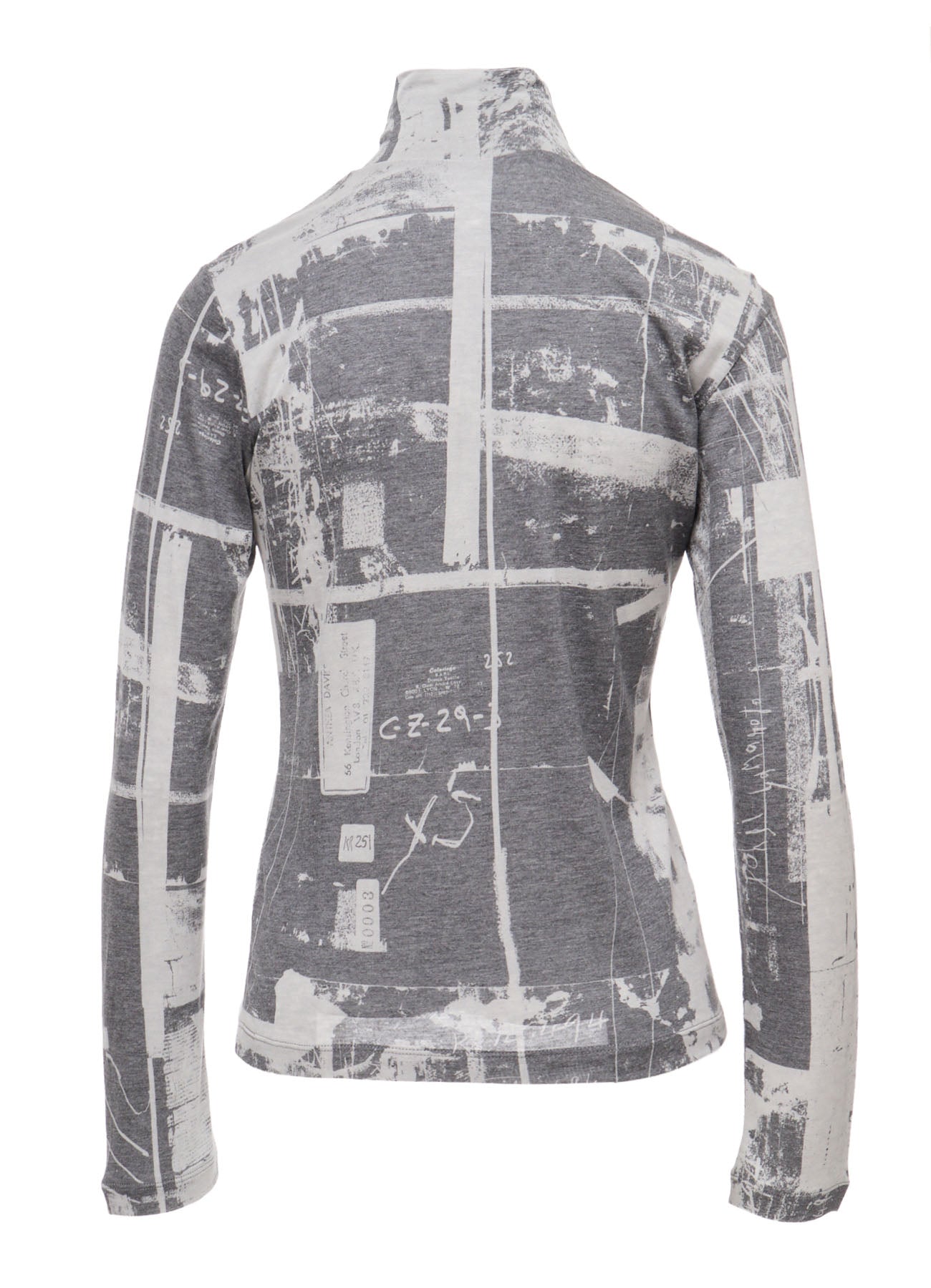 "DESOLATE CITY" JERSEY LONG SLEEVE HIGH NECK T-SHIRT