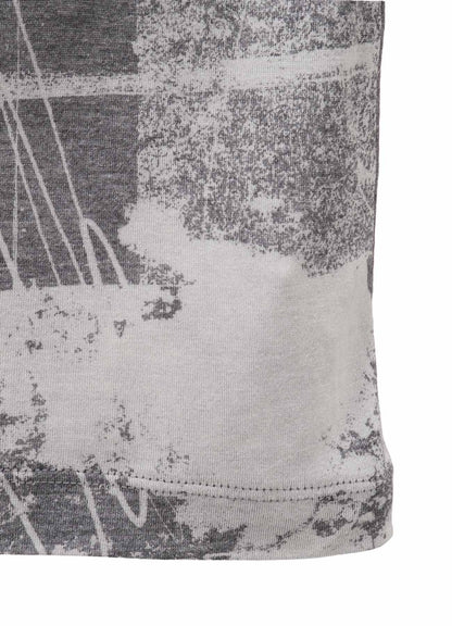 "DESOLATE CITY" JERSEY LONG SLEEVE HIGH NECK T-SHIRT
