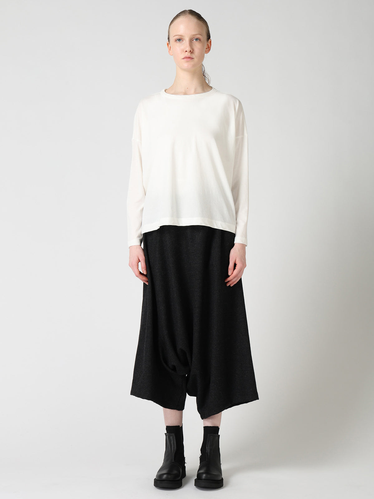 HARD TWISTED JERSEY ROUND NECK SHORT T-SHIRT