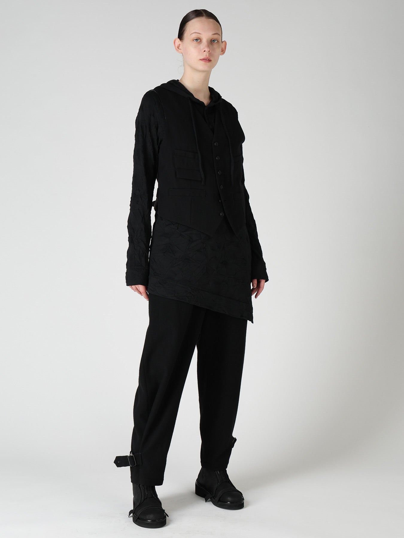 HERRINGBONE COLLARLESS VEST – THE SHOP YOHJI YAMAMOTO