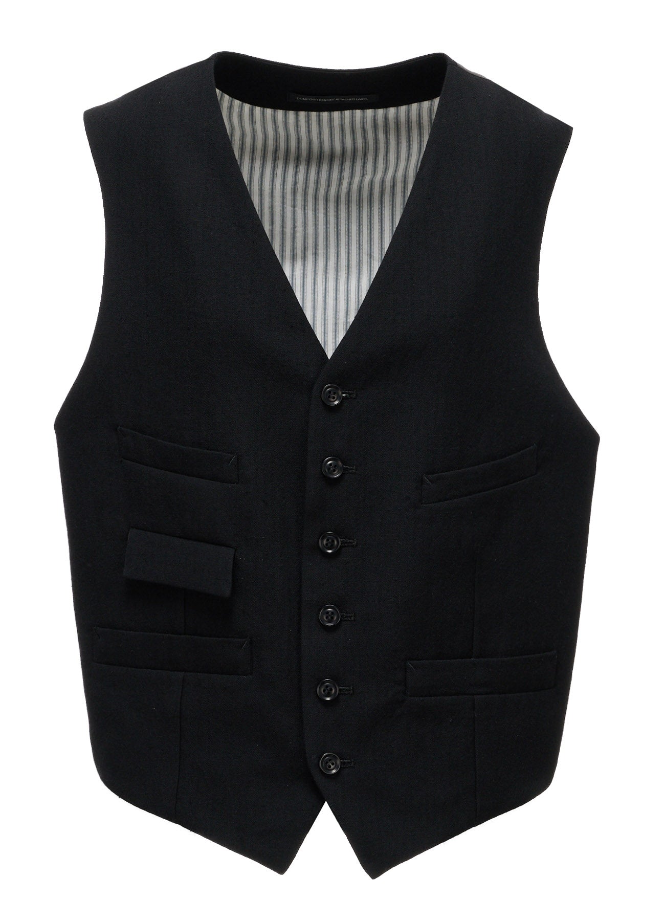 HERRINGBONE COLLARLESS VEST – THE SHOP YOHJI YAMAMOTO