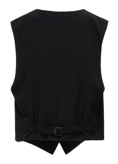 TA/PE CREPE DE CHINE COLLARLESS VEST