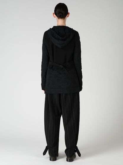 TA/PE CREPE DE CHINE COLLARLESS VEST