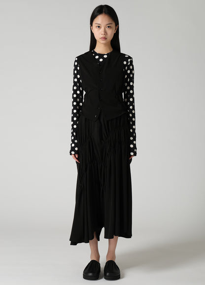 TA/PE SUPER VIYON TUSSER GATHERED VEST