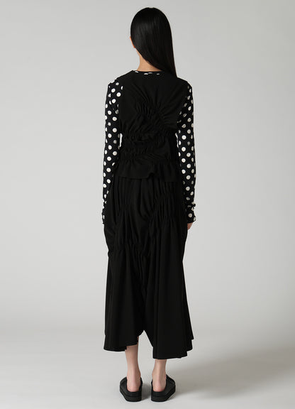 TA/PE SUPER VIYON TUSSER GATHERED VEST