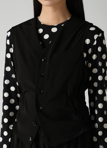 TA/PE SUPER VIYON TUSSER GATHERED VEST
