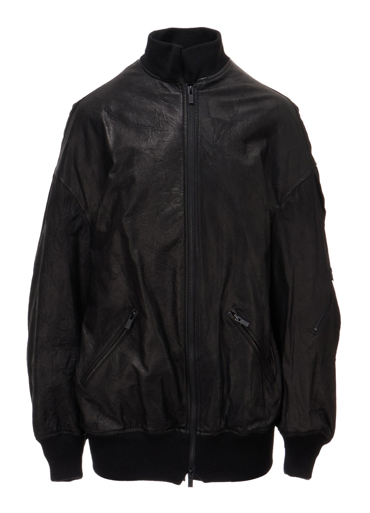 SOFT LEATHER DOUBLE ZIP BLOUSON – THE SHOP YOHJI YAMAMOTO