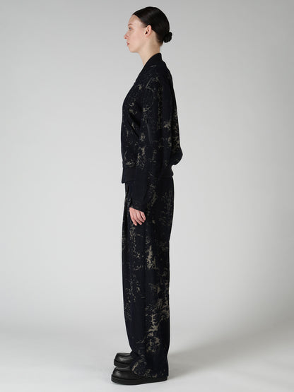 DENIM JACQUARD BLOUSON