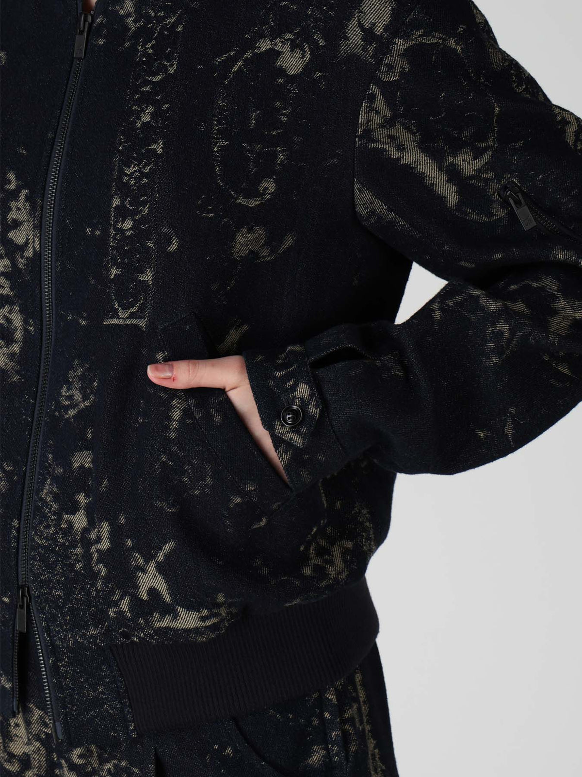 DENIM JACQUARD BLOUSON