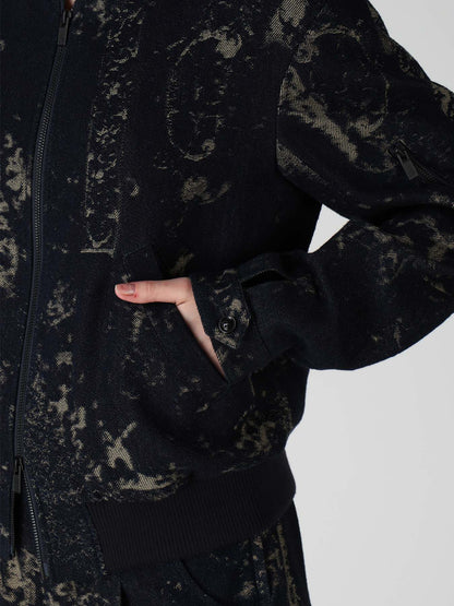 DENIM JACQUARD BLOUSON