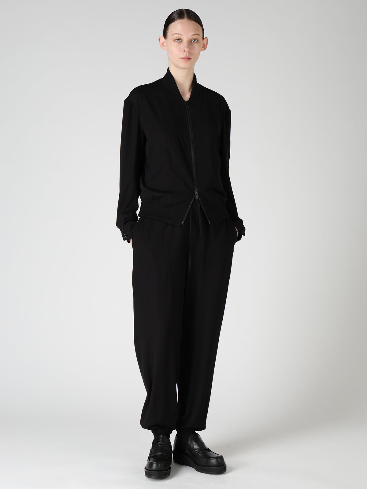 VISCOSE/TRIACETATE BLEND BLOUSON