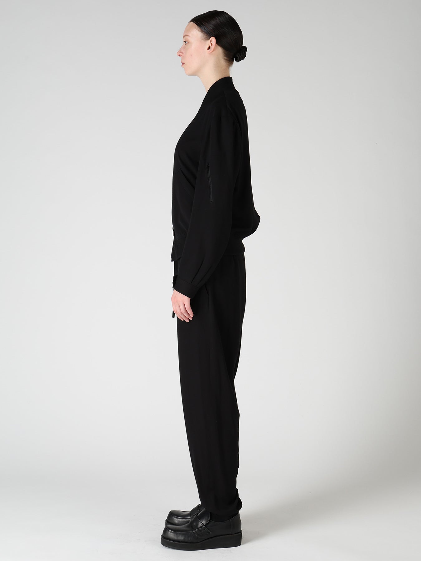 VISCOSE/TRIACETATE BLEND BLOUSON