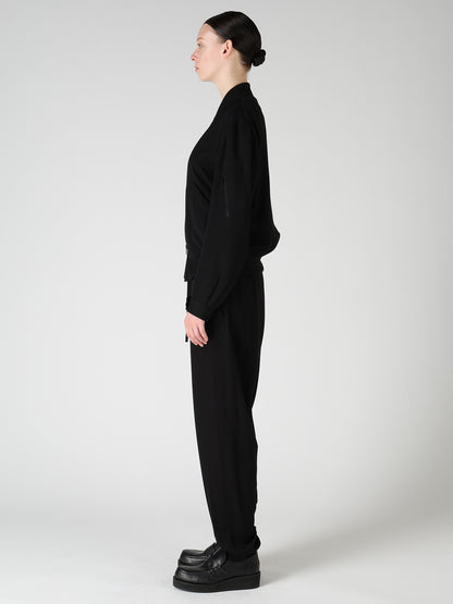 VISCOSE/TRIACETATE BLEND BLOUSON