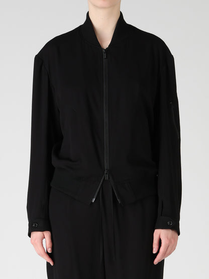 VISCOSE/TRIACETATE BLEND BLOUSON