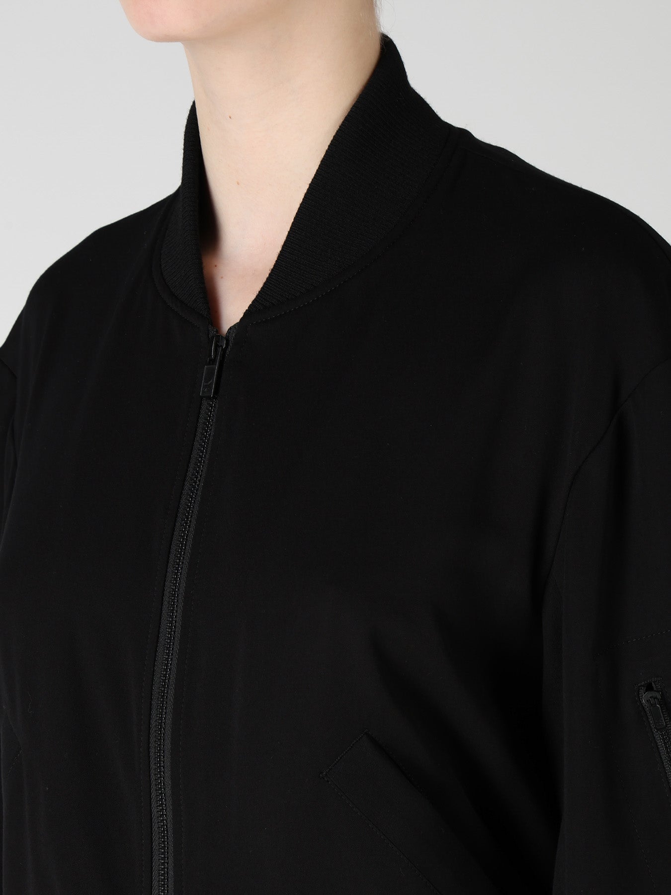 VISCOSE/TRIACETATE BLEND BLOUSON – THE SHOP YOHJI YAMAMOTO