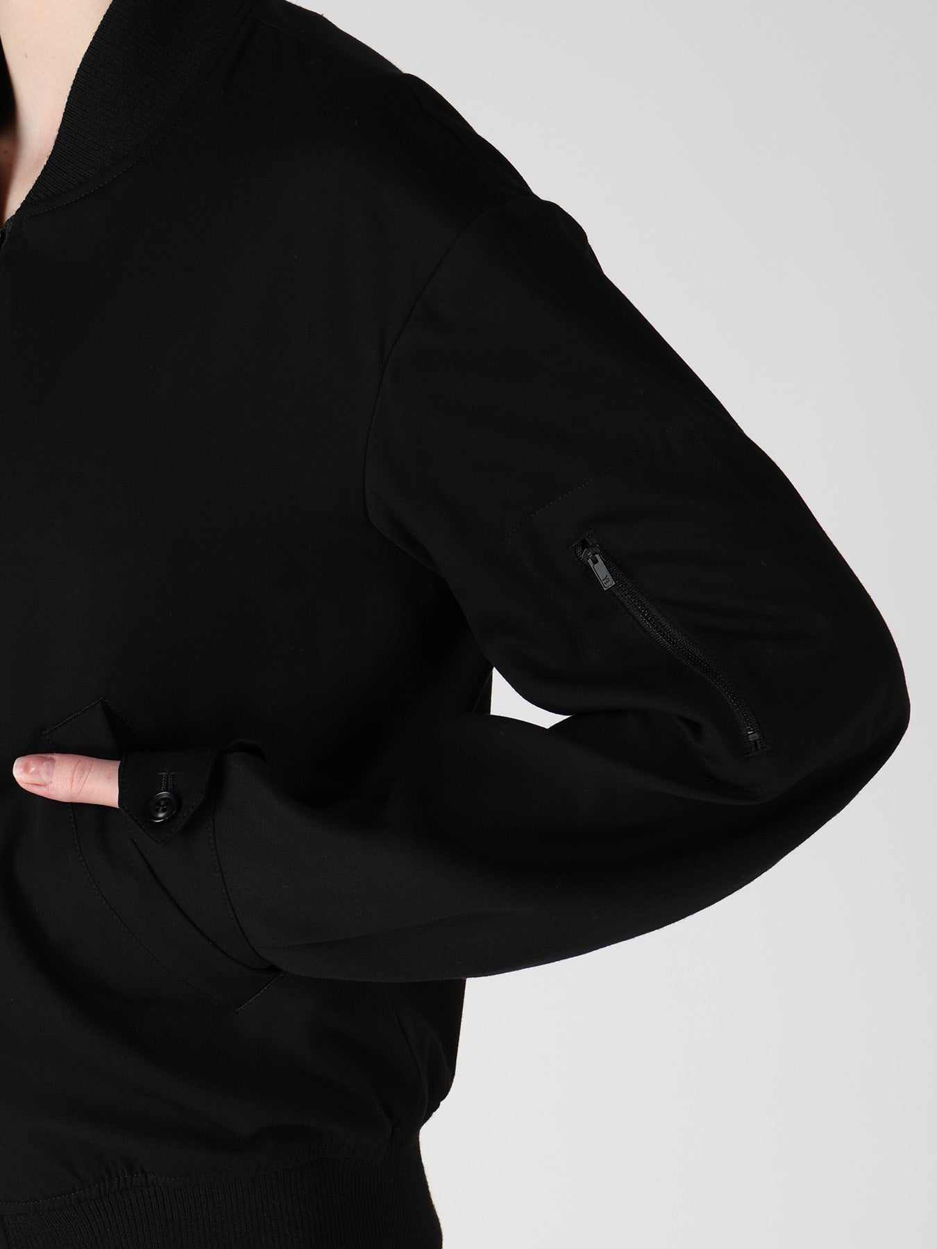 VISCOSE/TRIACETATE BLEND BLOUSON – THE SHOP YOHJI YAMAMOTO