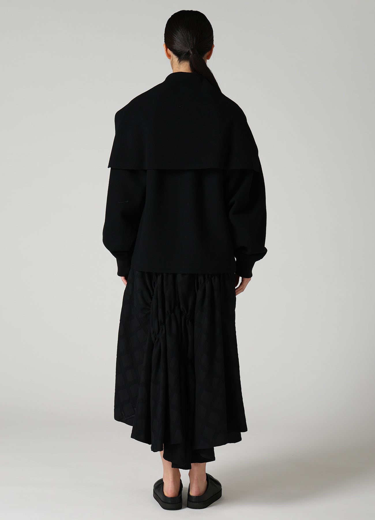 CASHMERE KNIT FLEECE SAILOR COLLAR JACKET – THE SHOP YOHJI YAMAMOTO