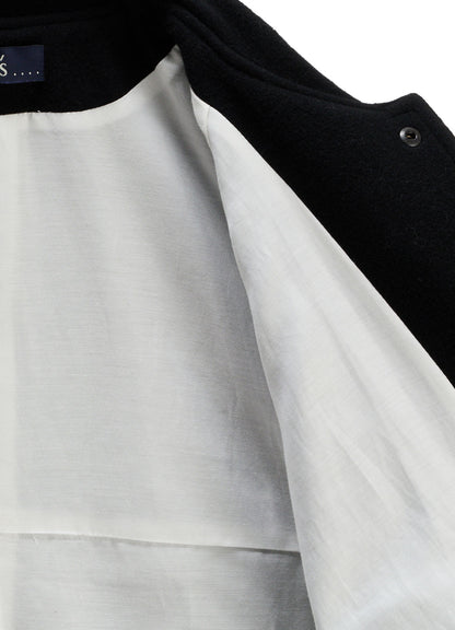 CASHMERE KNIT FLEECE SAILOR COLLAR JACKET
