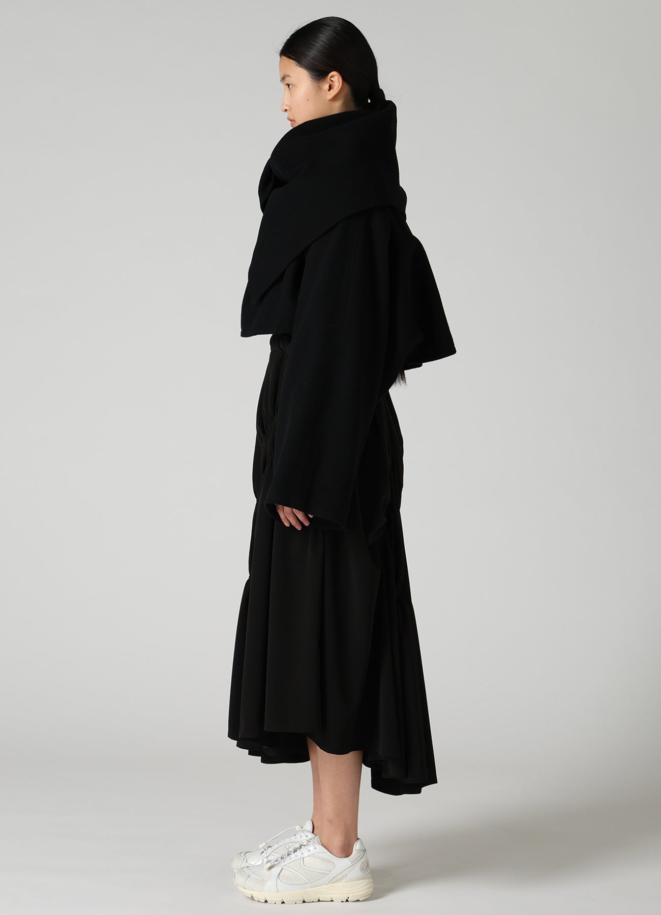 CASHMERE KNIT FLEECE WRAP BLOUSON – THE SHOP YOHJI YAMAMOTO