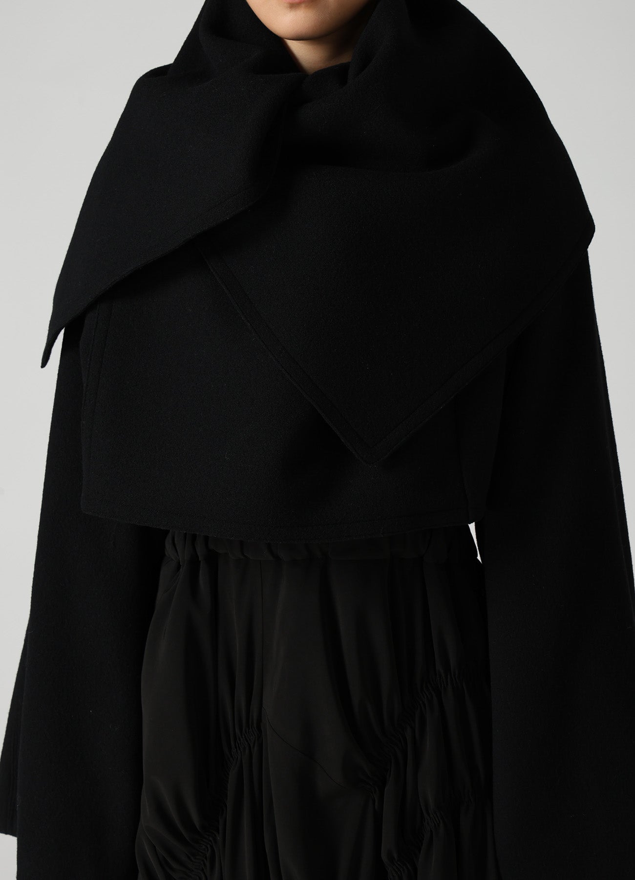 CASHMERE KNIT FLEECE WRAP BLOUSON – THE SHOP YOHJI YAMAMOTO