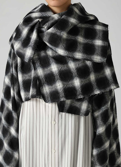 PLAID JACQUARD WRAP BLOUSON