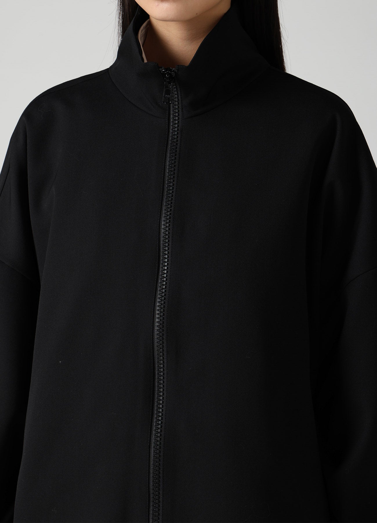 WOOL GABARDINE STAND COLLAR JACKET – THE SHOP YOHJI YAMAMOTO