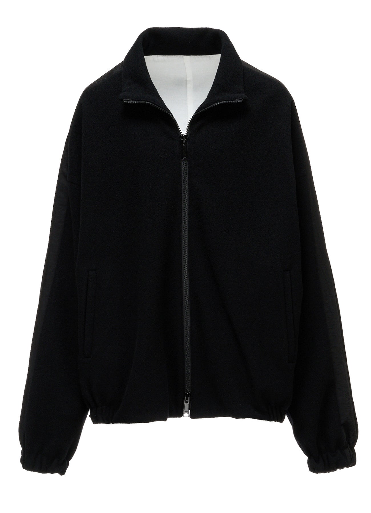 CASHMERE KNIT FLEECE STAND COLLAR JACKET – THE SHOP YOHJI YAMAMOTO