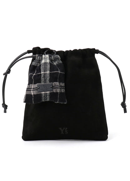 LEATHER STRING LEATHER POUCH