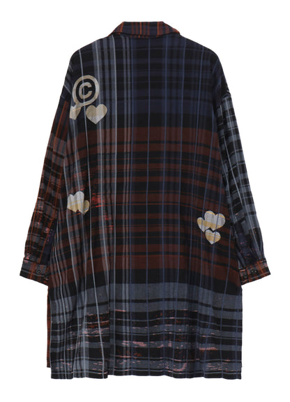 Y’s × CPD HOOME PLAID BLOUSE
