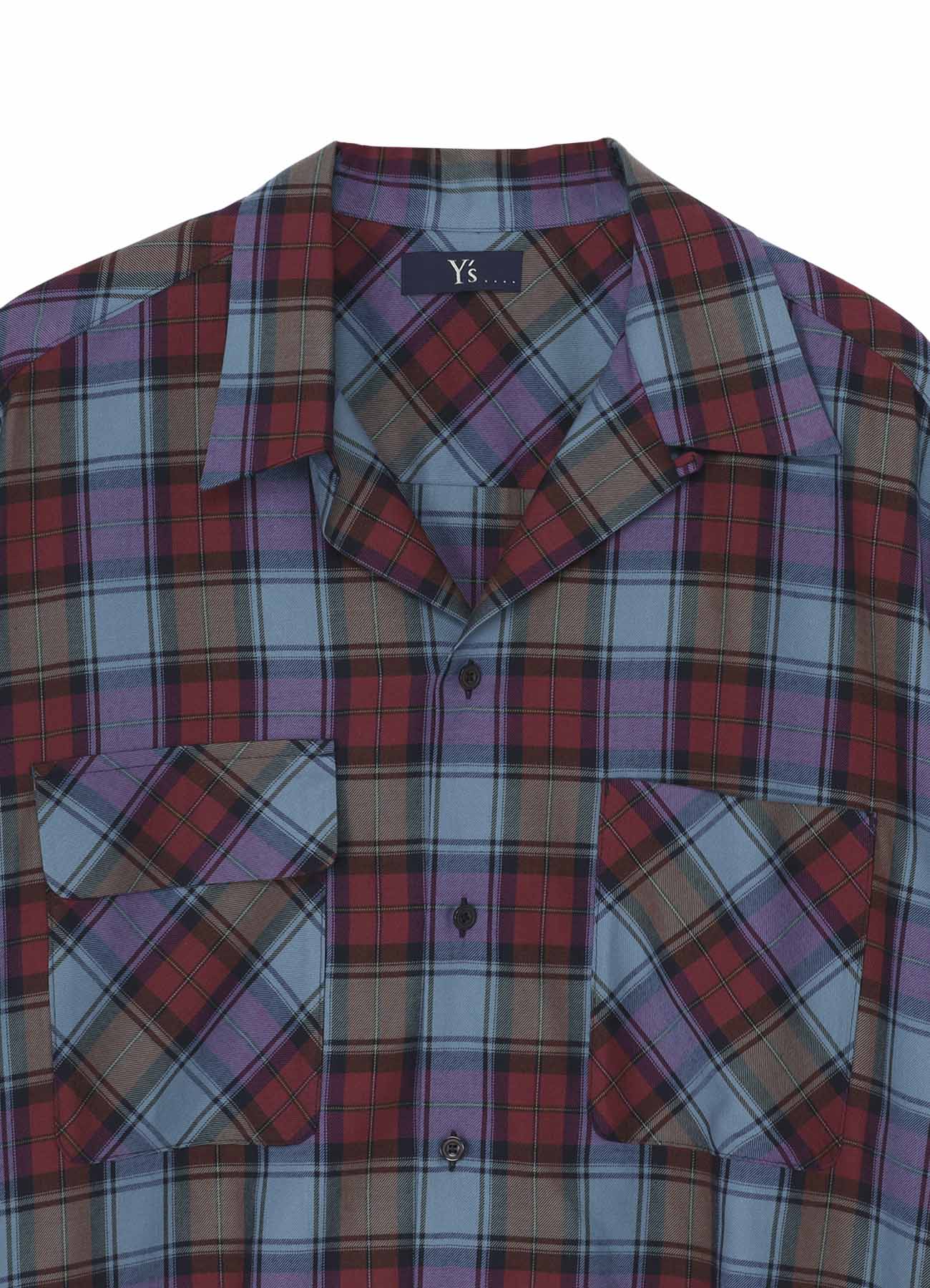 TWILL PLAID BLOUSE
