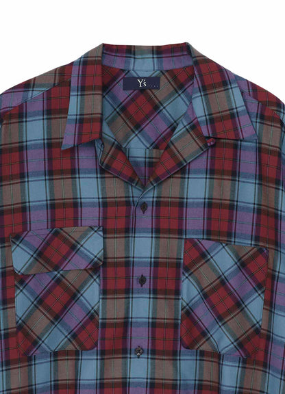 TWILL PLAID BLOUSE