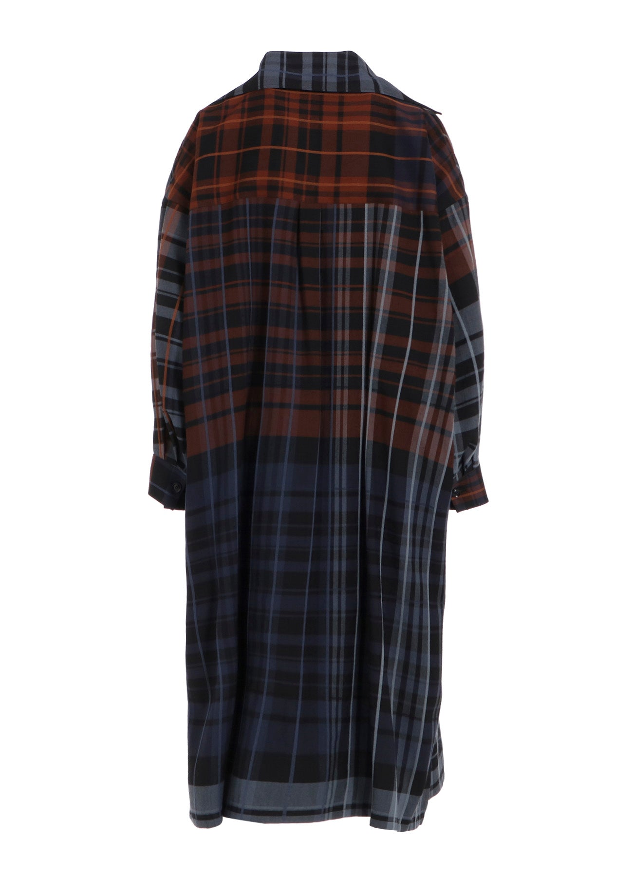 WOOL BLEND PLAID DRESS