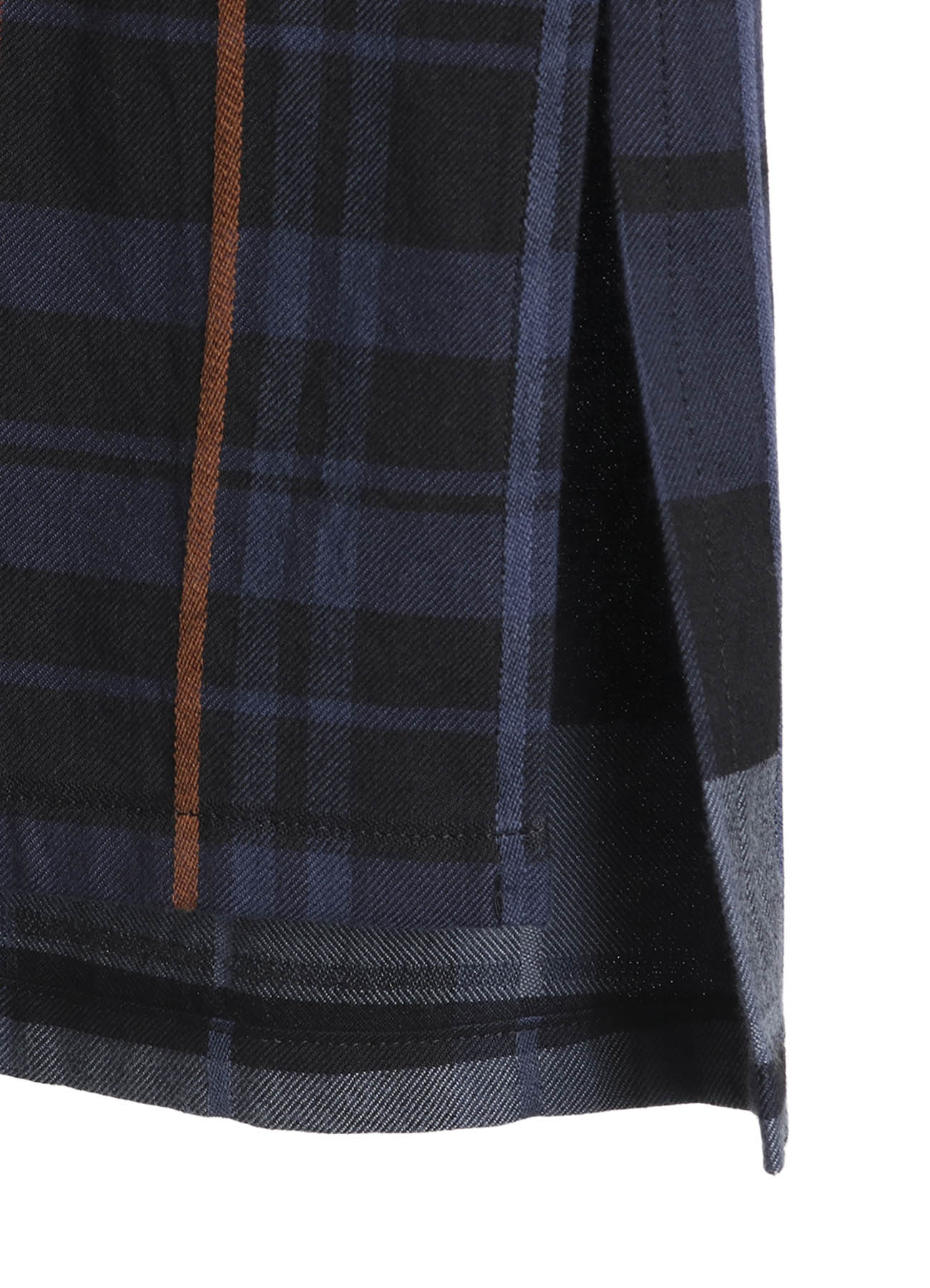 WOOL BLEND PLAID DRESS