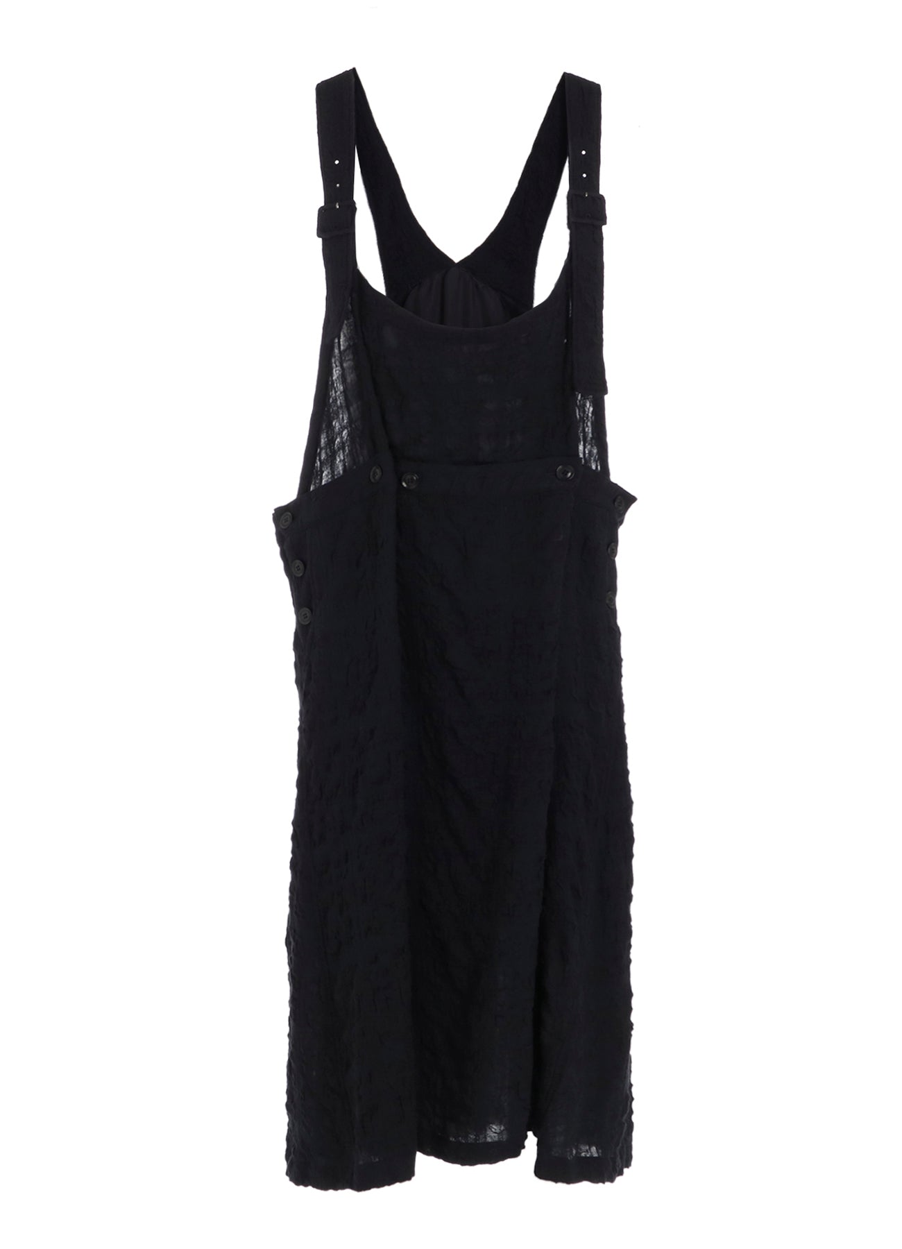 MILLED COTTON WOOL PLAID DRESS