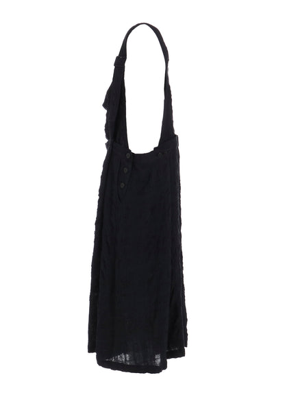 MILLED COTTON WOOL PLAID DRESS
