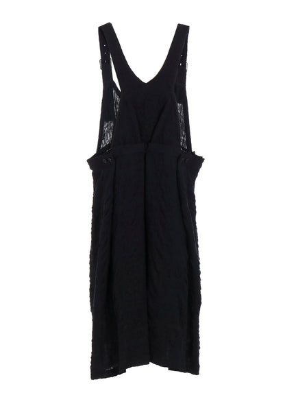 MILLED COTTON WOOL PLAID DRESS