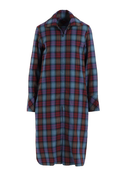 TWILL PLAID DRESS