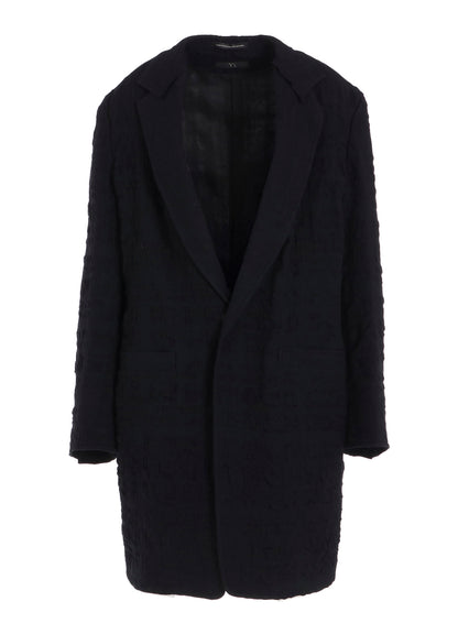 MILLED COTTON WOOL PLAID JACKET