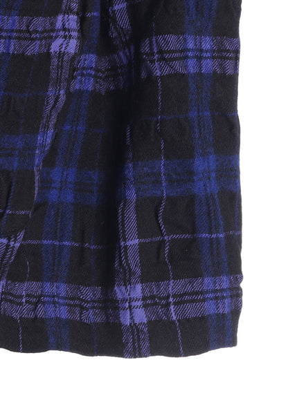 MILLED WOOL COTTON PLAID JACKET