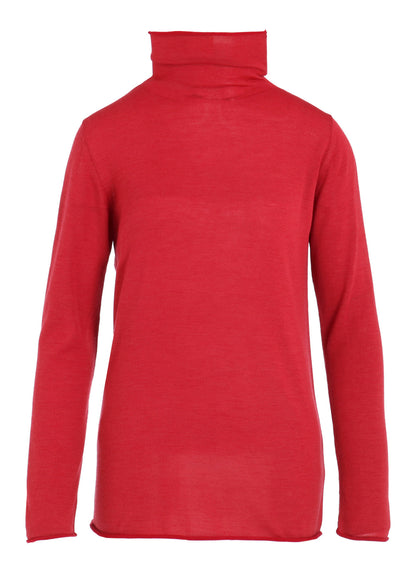 WOOL MULTICOLOR HIGH NECK KNIT
