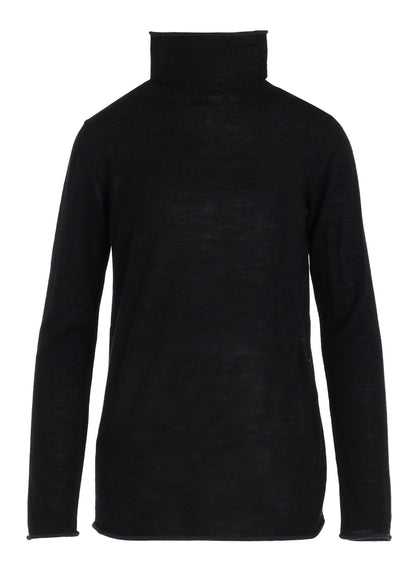 WOOL MULTICOLOR HIGH NECK KNIT